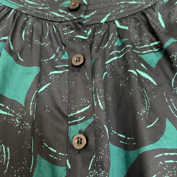 Liz Claiborne Short Sleeve Short Dress NWT in Aegean Navy Blue & Teal (Size 14) - Picture 5 of 9